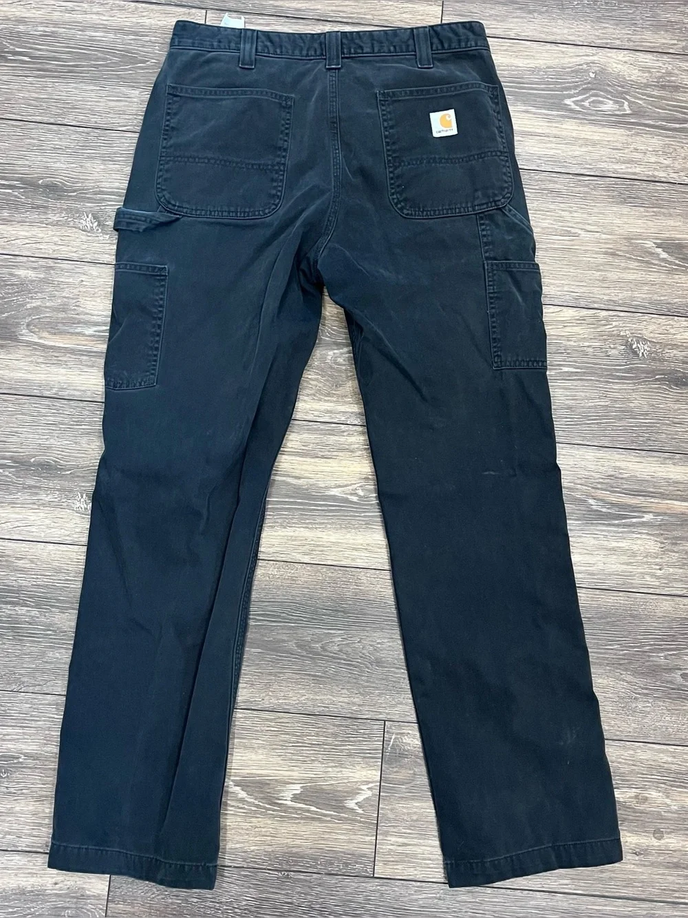 Carhartt Black Carpenter Pants Relaxed Fit Mens 34x32
